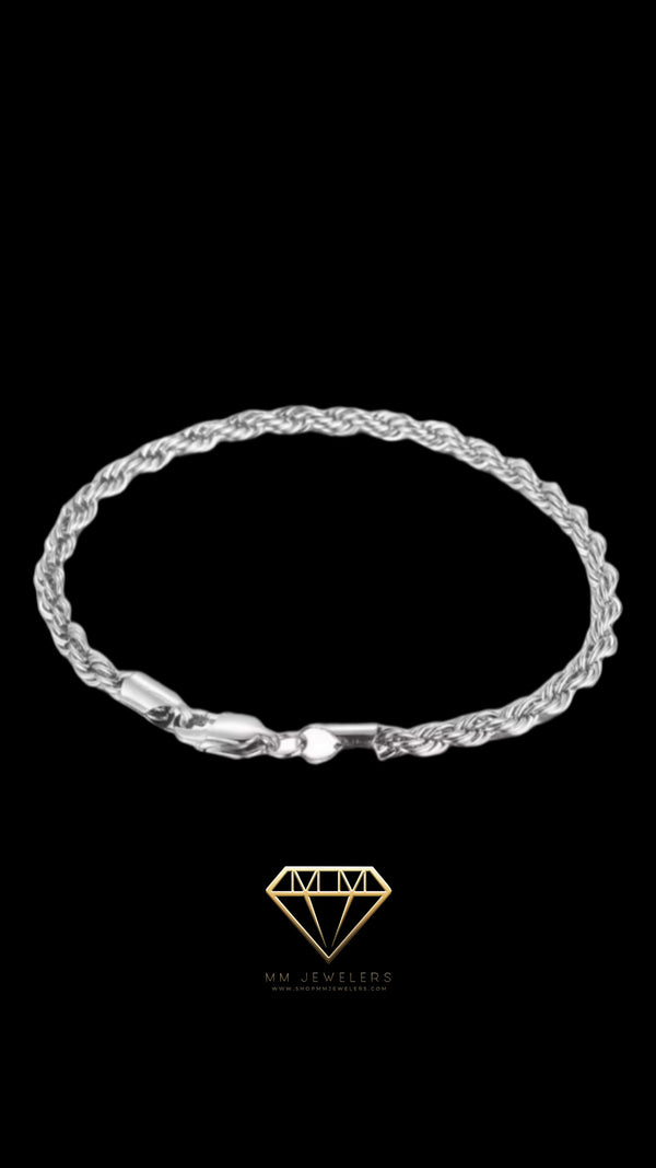 4mm stainless rope braclet