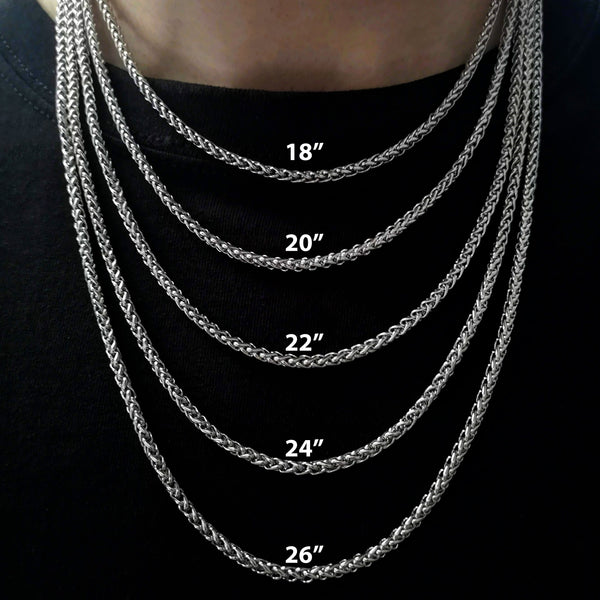 4mm two tone rope chain gold and silver